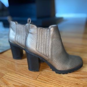 Metallic booties
